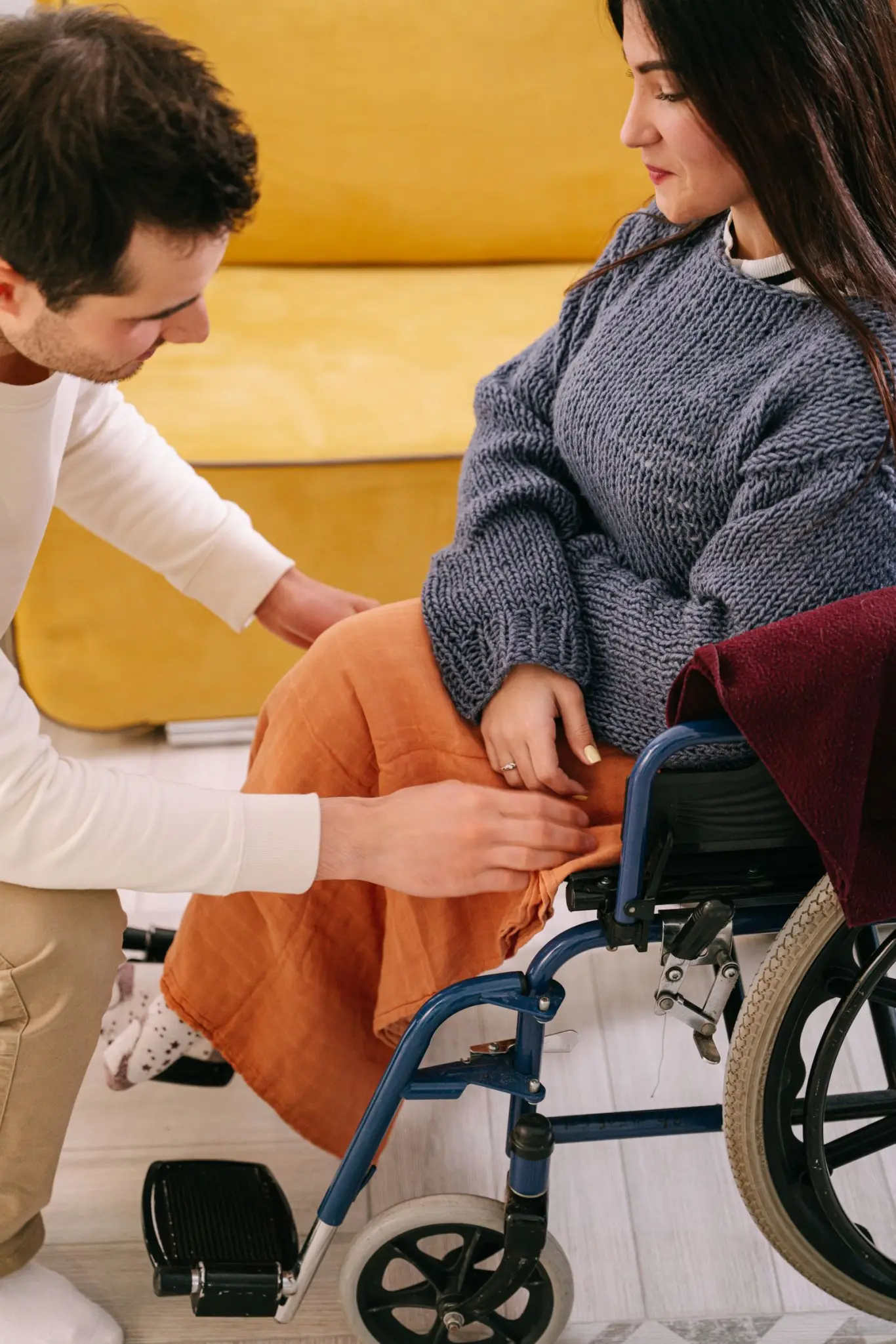 A support worker assisting an NDIS participant in the Perth area